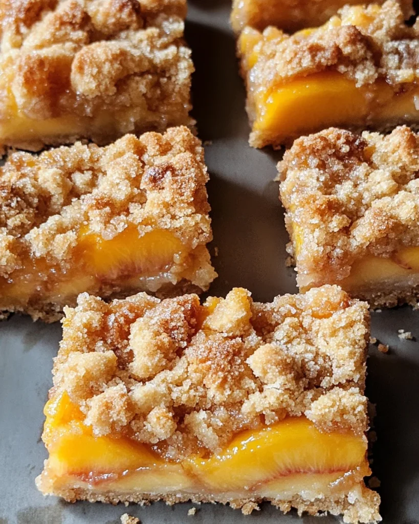 Peach Crumb Bars