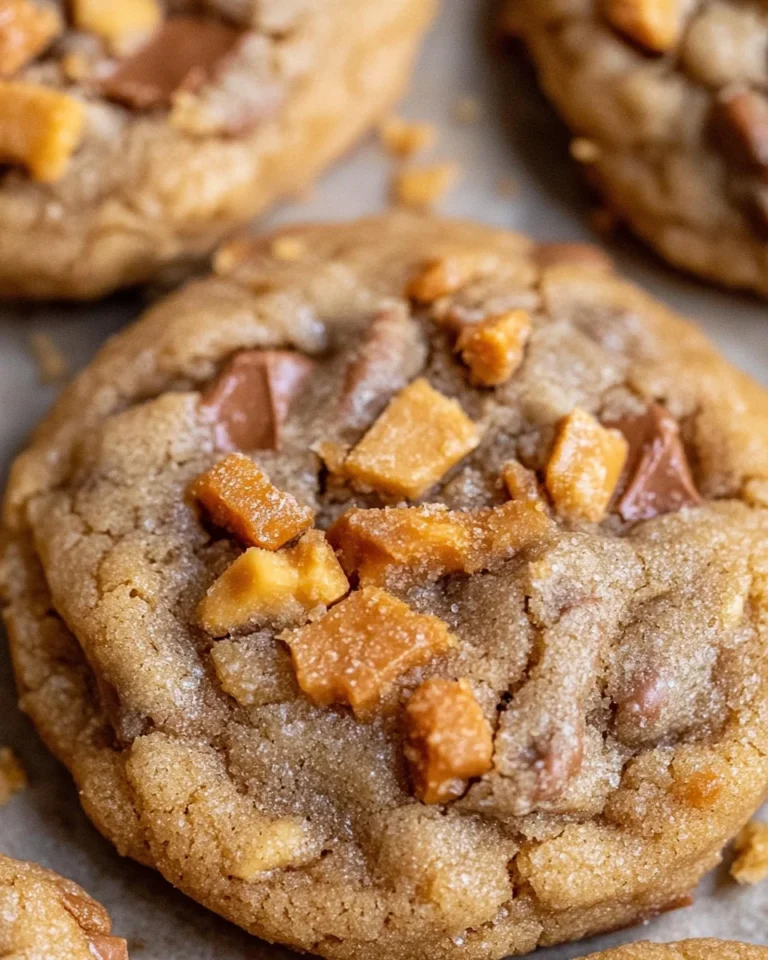 Peanut Butter Butterfinger Cookies