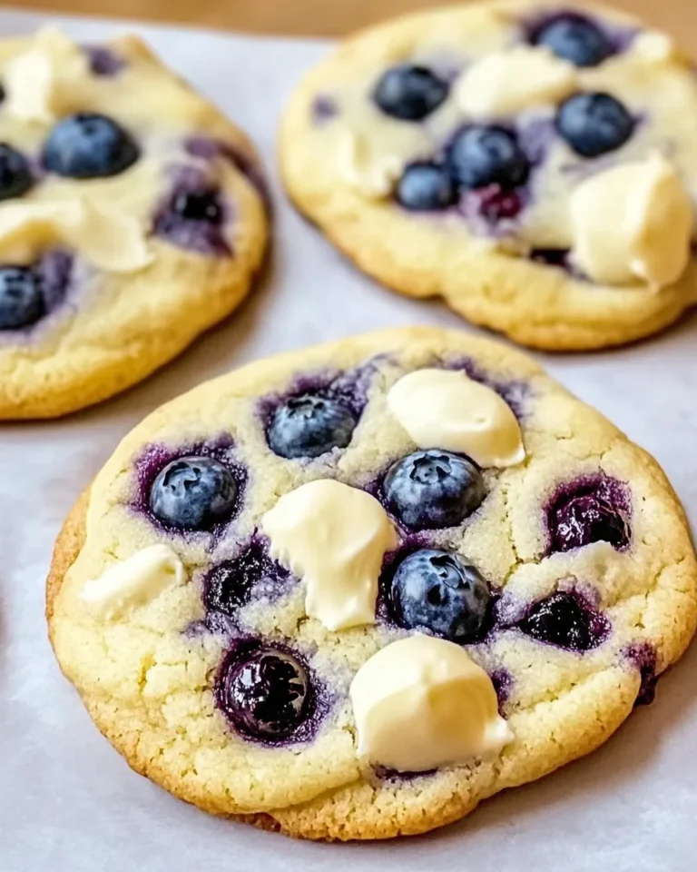 Perfect Blueberry Cheesecake Cookies