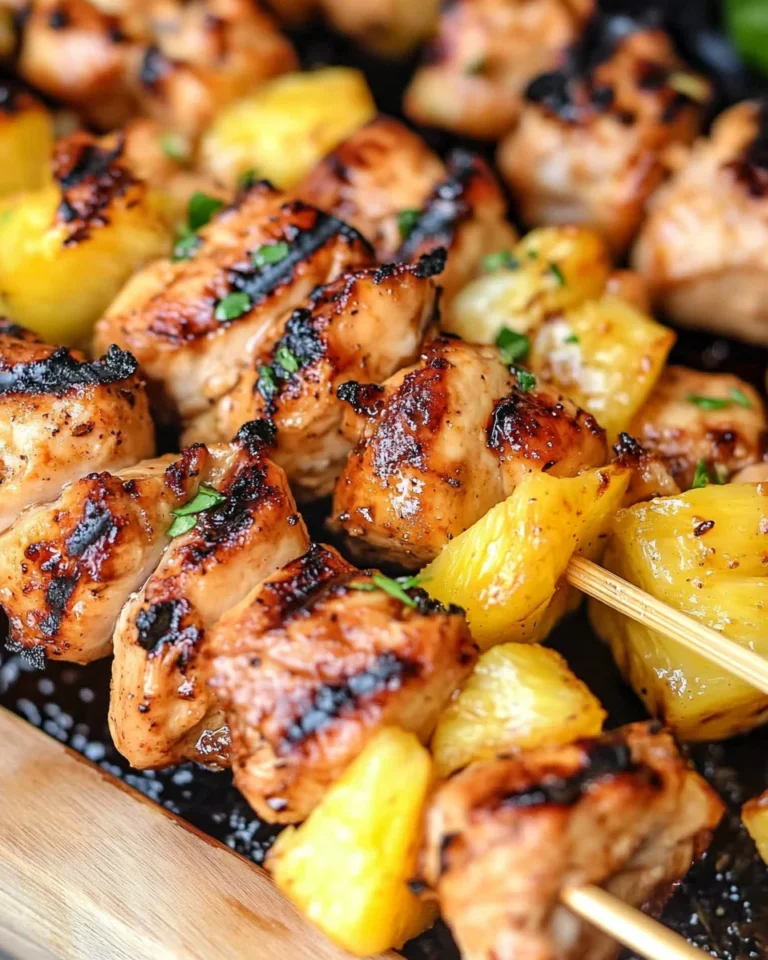 Pineapple Chicken Kebabs Recipe