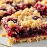 Quick Cherry Crumble Bars