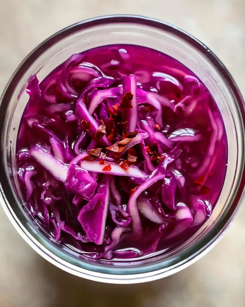 Quick Pickled Red Cabbage