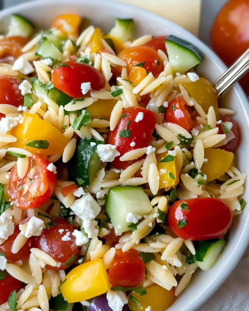 Rainbow Orzo Salad