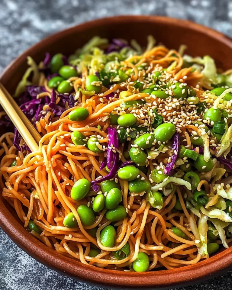 Sesame Ginger Edamame Noodles