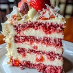 Strawberry Earthquake Cake