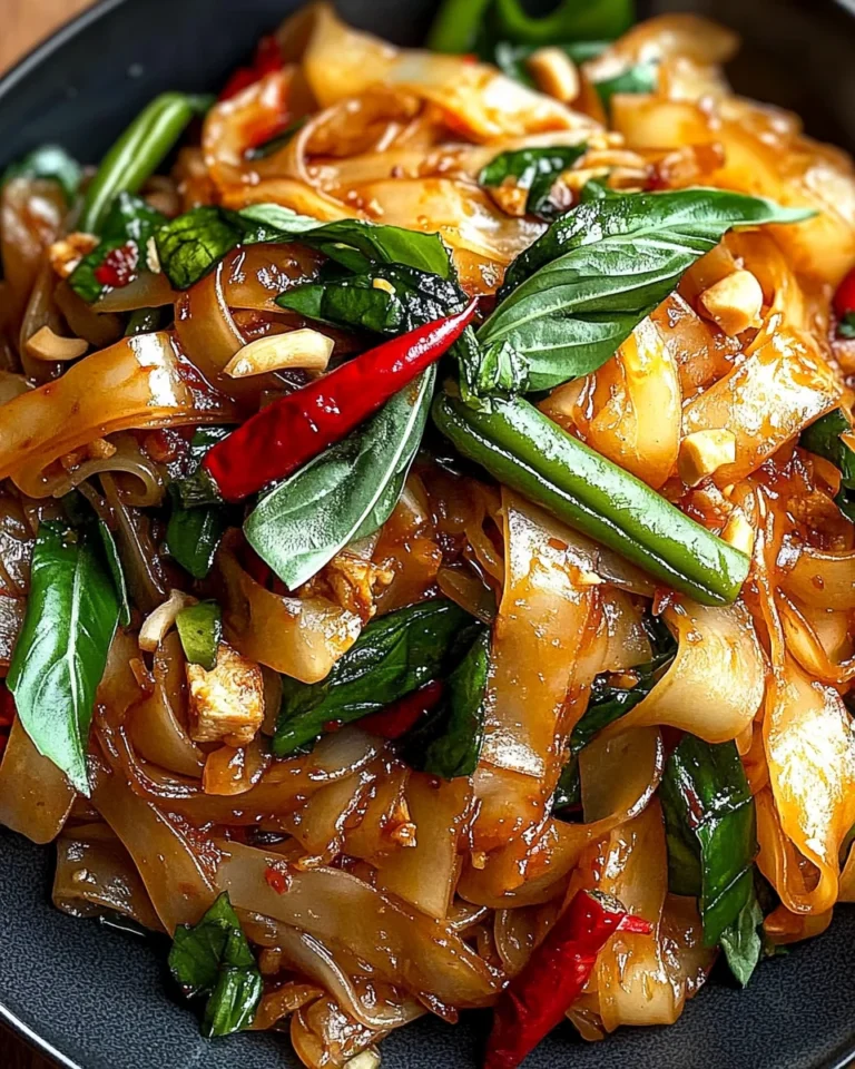 Street Style Thai Drunken Noodles: The Ultimate Amazing Recipe