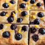 blueberry lemon sourdough focaccia