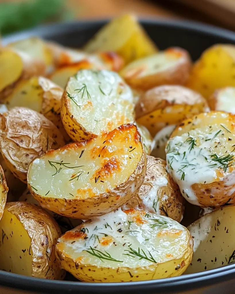 creamy roasted ranch potato salad
