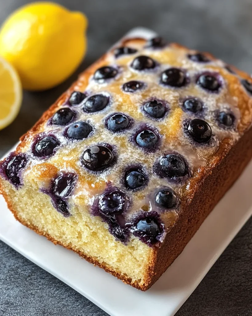 lemon blueberry sourdough breakfast loaf