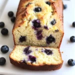 lemon blueberry sourdough quick bread