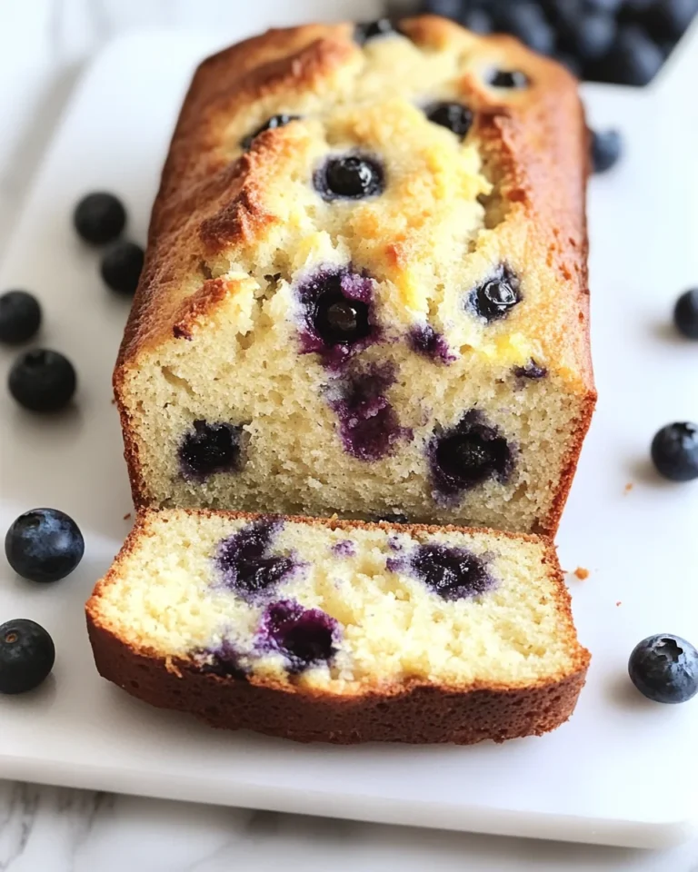 lemon blueberry sourdough quick bread