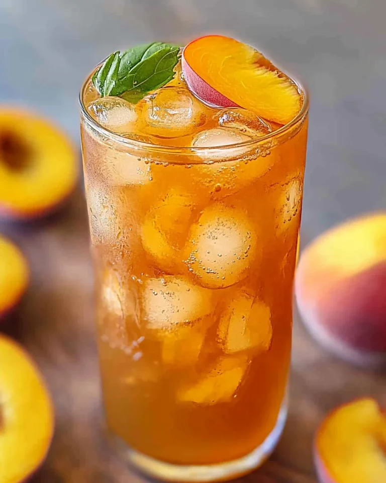 3-Ingredient Peach Iced Tea