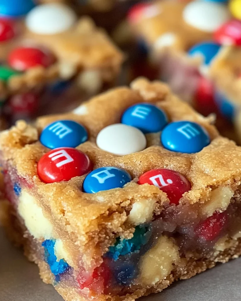 4th of July Cake-Mix Cookie Bars