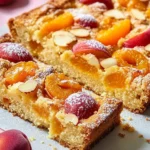 Apricot and almond traybake