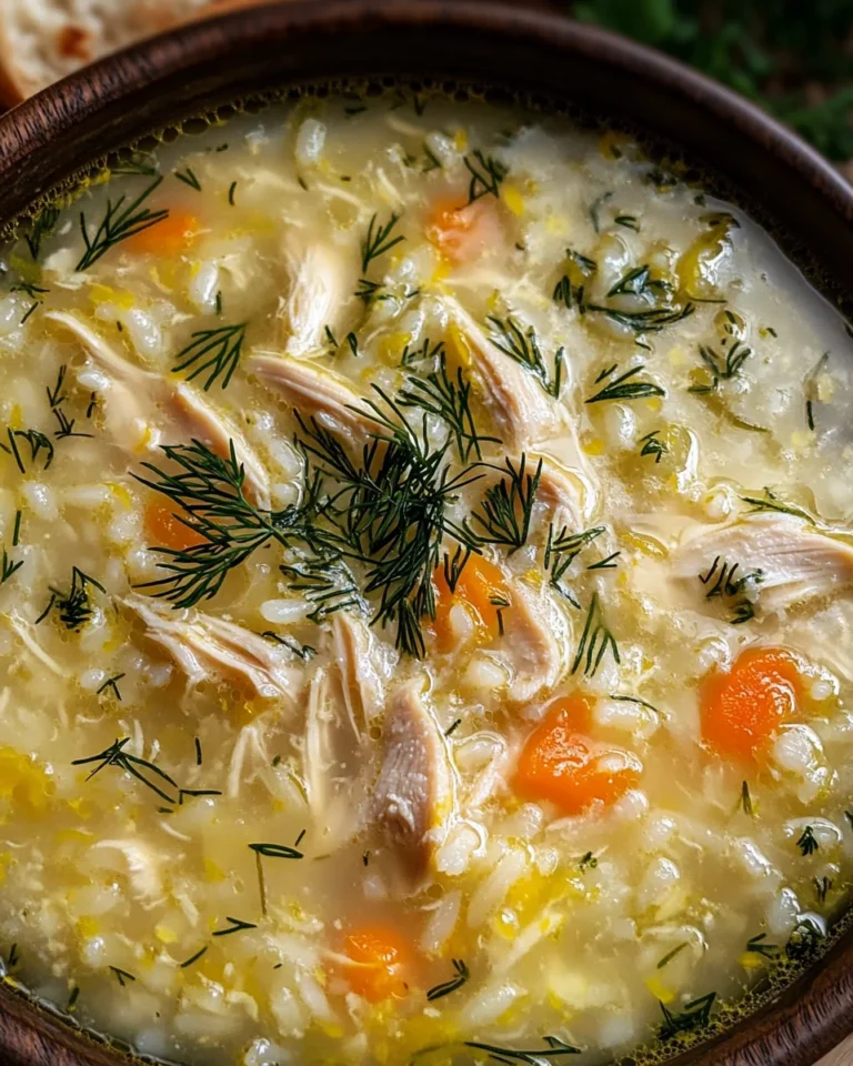 Avgolemono Greek Lemon Chicken Soup
