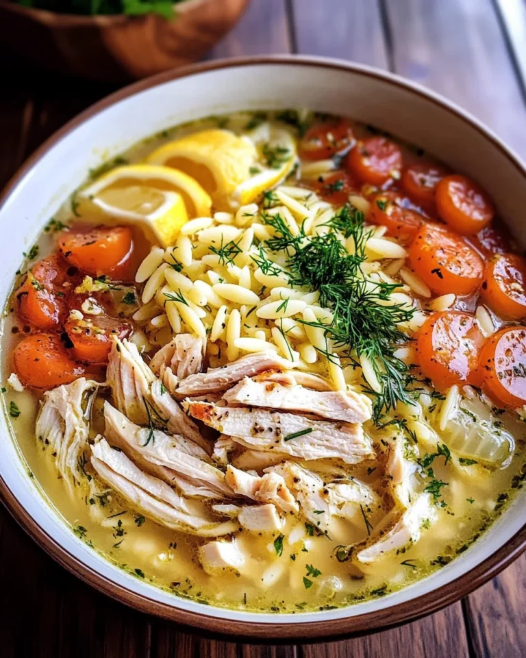 Avgolemono — Greek Lemon Chicken Soup