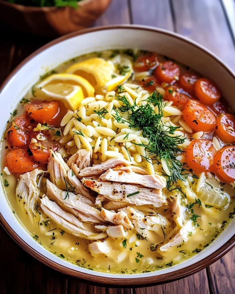 Avgolemono — Greek Lemon Chicken Soup