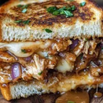 BBQ Chicken Grilled Cheese Sandwich