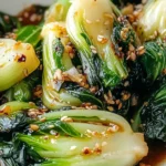 Baby Bok Choy with Soy Sauce and Garlic