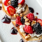 Berries & Goat Cheese Crostini