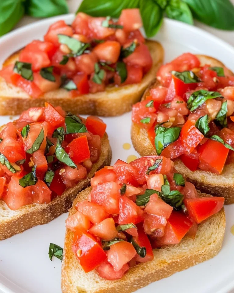 Bruschetta mit Tomaten - klassisch italienisch