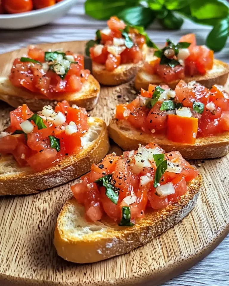 Bruschetta mit Tomaten und Knoblauchöl