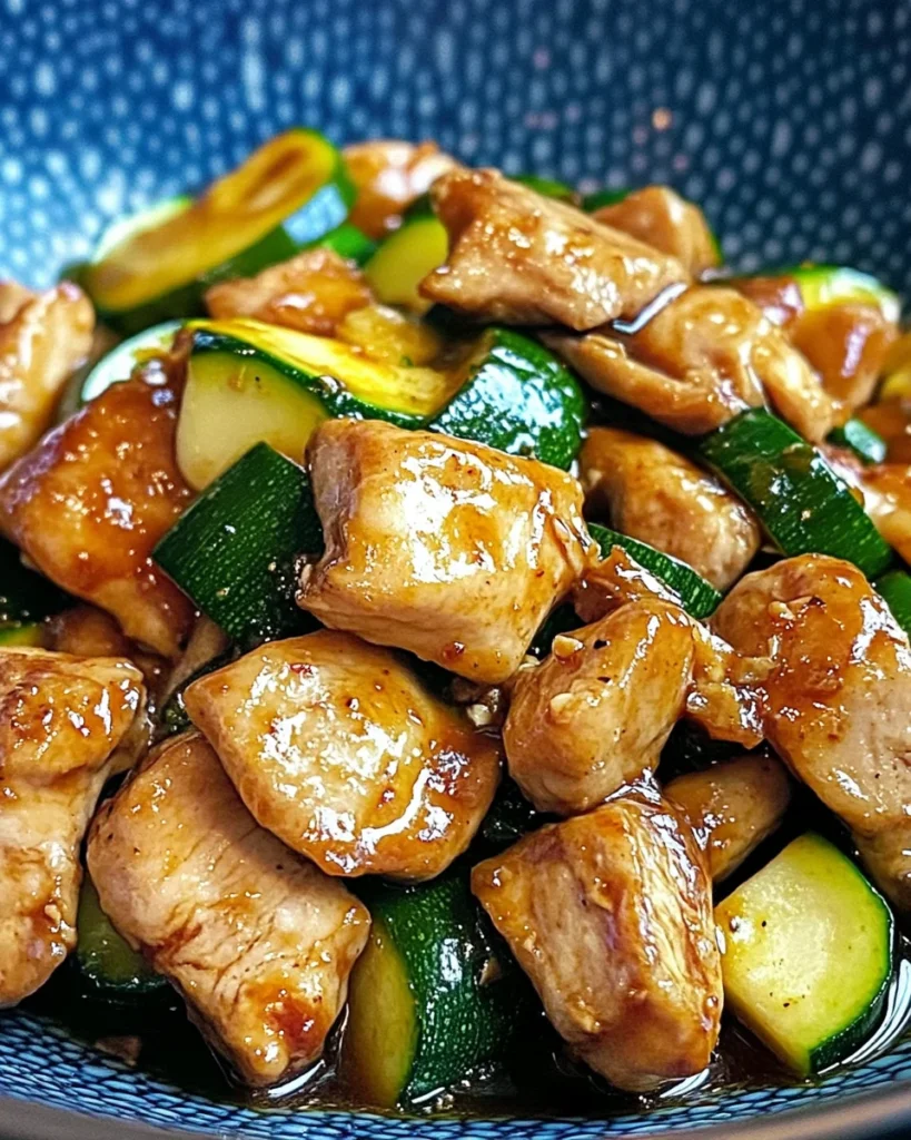 Chicken Zucchini Stir Fry