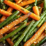 Crispy Roasted Carrots and Green Beans