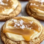 Decadent Copycat Crumbl Salted Caramel Cheesecake Cookies at Home