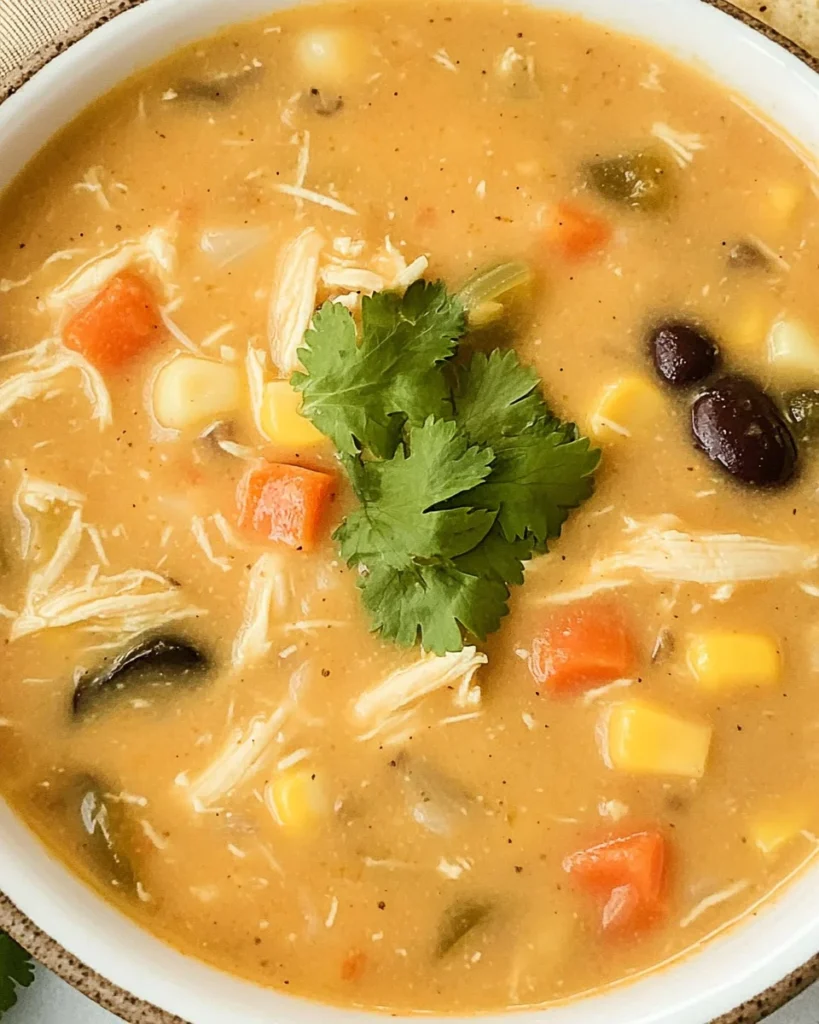 Easy Chicken, Poblano, and Black Bean Soup (Small Batch)