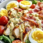 Grilled Chicken Cobb Salad with Honey Dijon {Paleo, Whole30 Option}