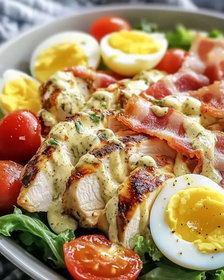 Grilled Chicken Cobb Salad with Honey Dijon {Paleo, Whole30 Option}