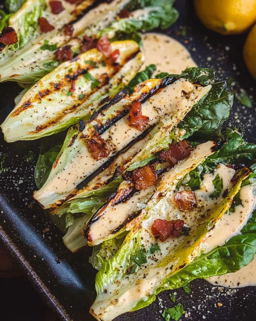 Grilled Romaine Caesar Salad Recipe