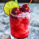 Honey Sweetened Fresh Cherry Limeade