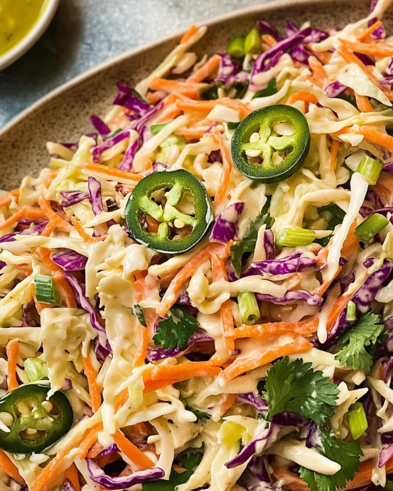 Jalapeño Coleslaw: Sweet and Spicy Slaw