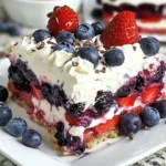 No Bake Summer Berry Lasagna