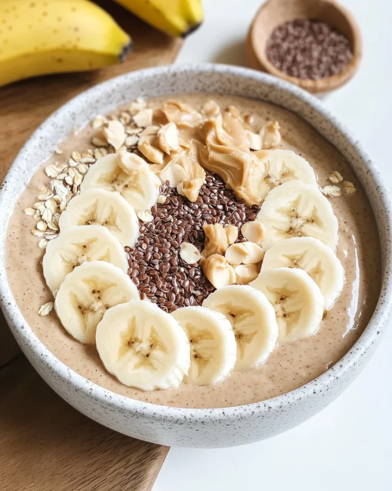 Peanut Butter Banana Smoothie Bowl