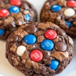 Red, White & Blue Brownie Cookies