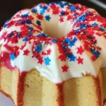 Red, White, and Blue Bundt Cake