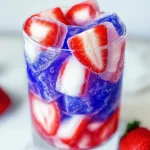 Red, White, and Blue Ice Cubes