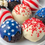 Red White and Blue Oreo Balls