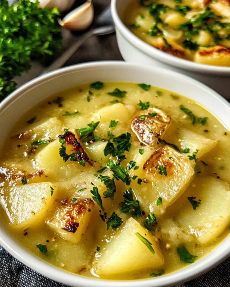 Roasted Garlic Potato Soup