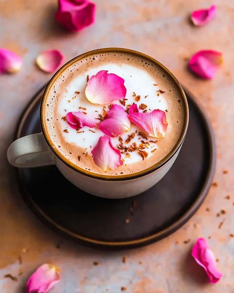 Rose Black Tea Latte