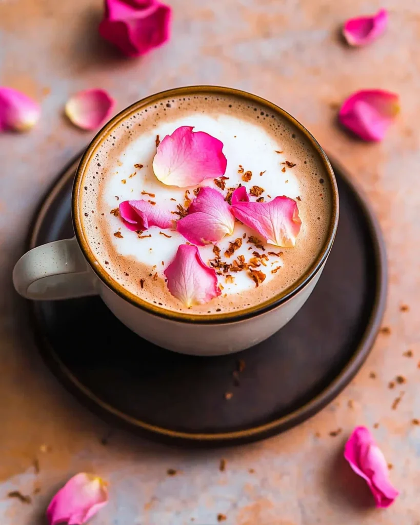 Rose Black Tea Latte