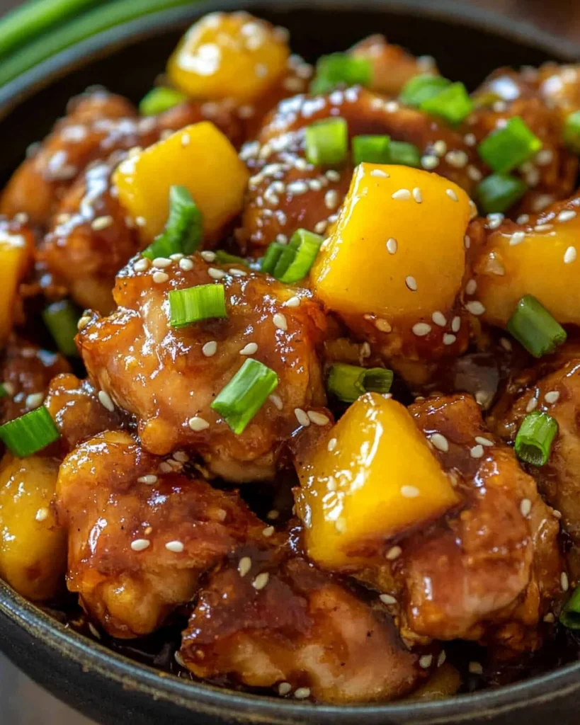 Sweet & Savory Asian Mango Glazed Chicken