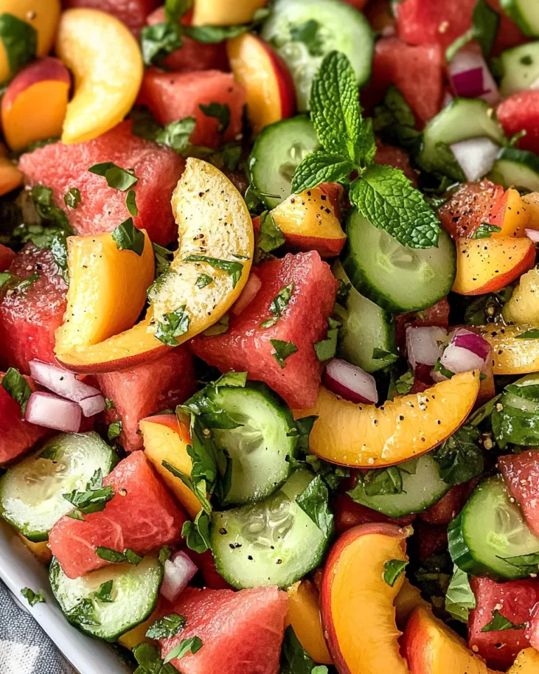 The Peach Watermelon Salad That Tastes Like Summer