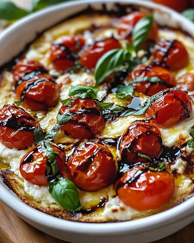 Three-Cheese Tomato Bruschetta Dip Recipe
