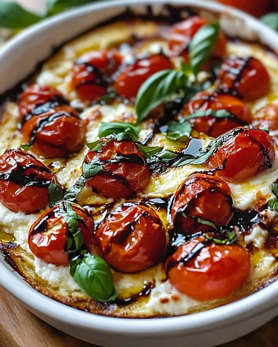 Three-Cheese Tomato Bruschetta Dip Recipe